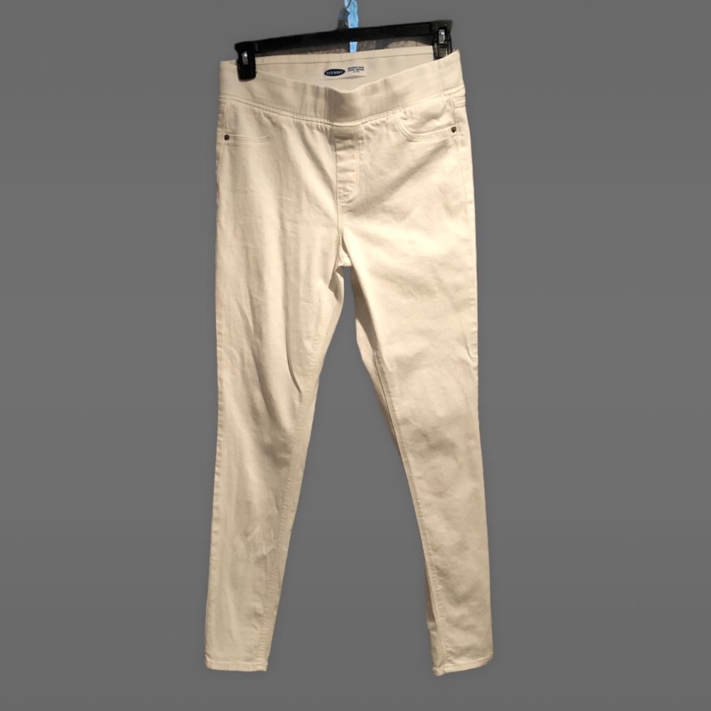 Old Navy Rockstar White Pull On Jeggings 10Long